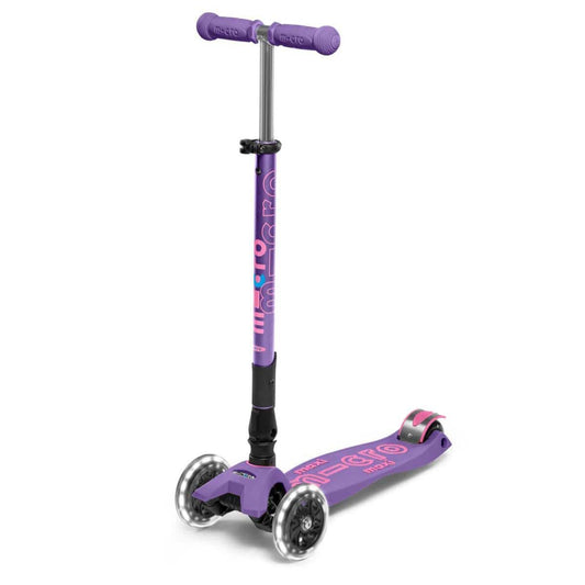 Micro Kickboard Micro Maxi Foldable LED Scooter - Purple - MMD100
