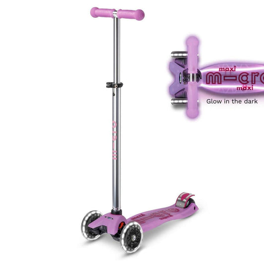 Micro Kickboard Micro Maxi Glow Plus LED Scooter - Luminous Purple - MMD378