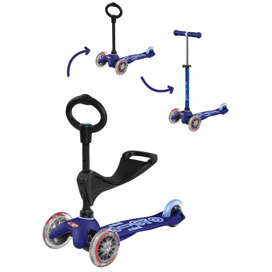Micro Kickboard Micro Mini 3-in-1 Deluxe Scooter - Blue - MMD014