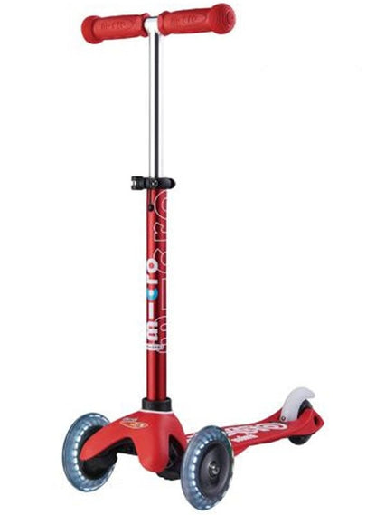 Micro Kickboard Micro Mini Deluxe LED Scooter - Red - MMD052