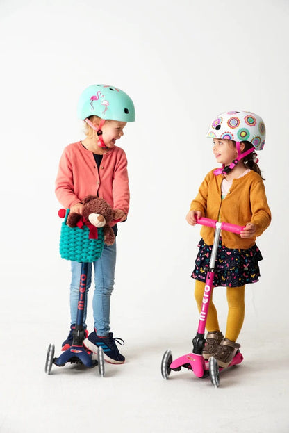 Micro Kickboard Micro Mini Foldable LED Scooter (2-5 Years) - Navy Blue - MMD196