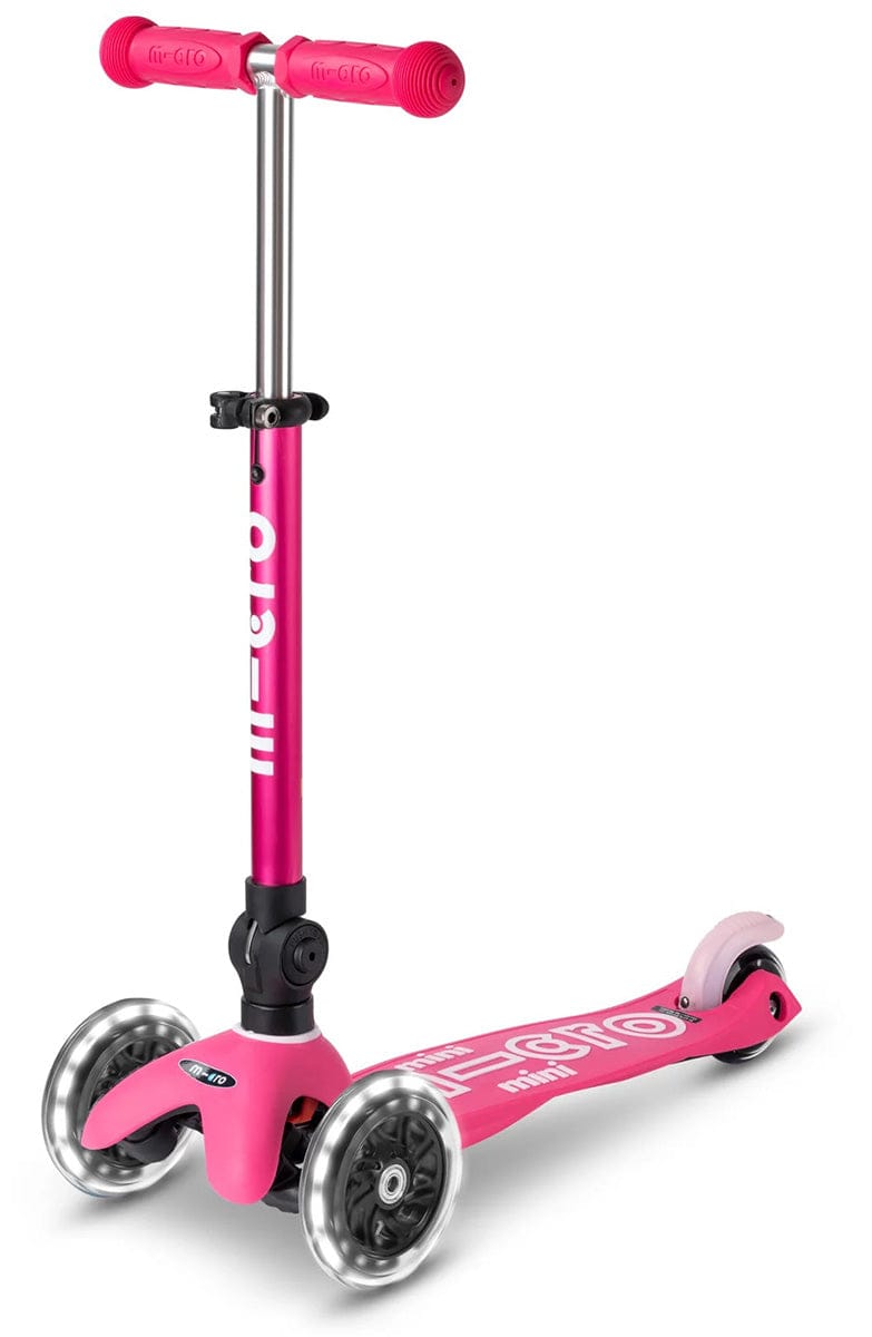 Micro Kickboard Micro Mini Foldable LED Scooter (2-5 Years) - Pink - MMD197