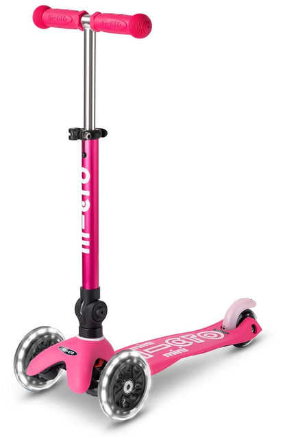 Micro Kickboard Micro Mini Foldable LED Scooter (2-5 Years) - Pink - MMD197