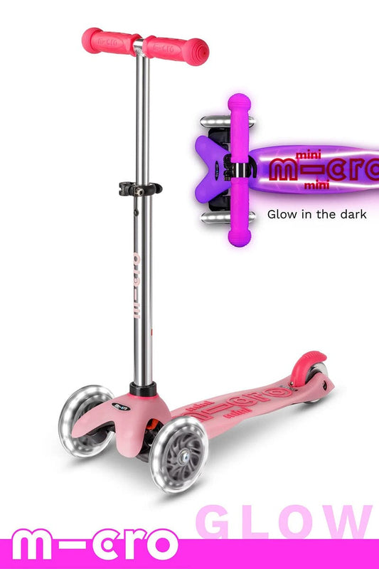 Micro Kickboard Micro Mini Glow Plus LED Scooter (2-5 years) - Frosty Pink - MMD213