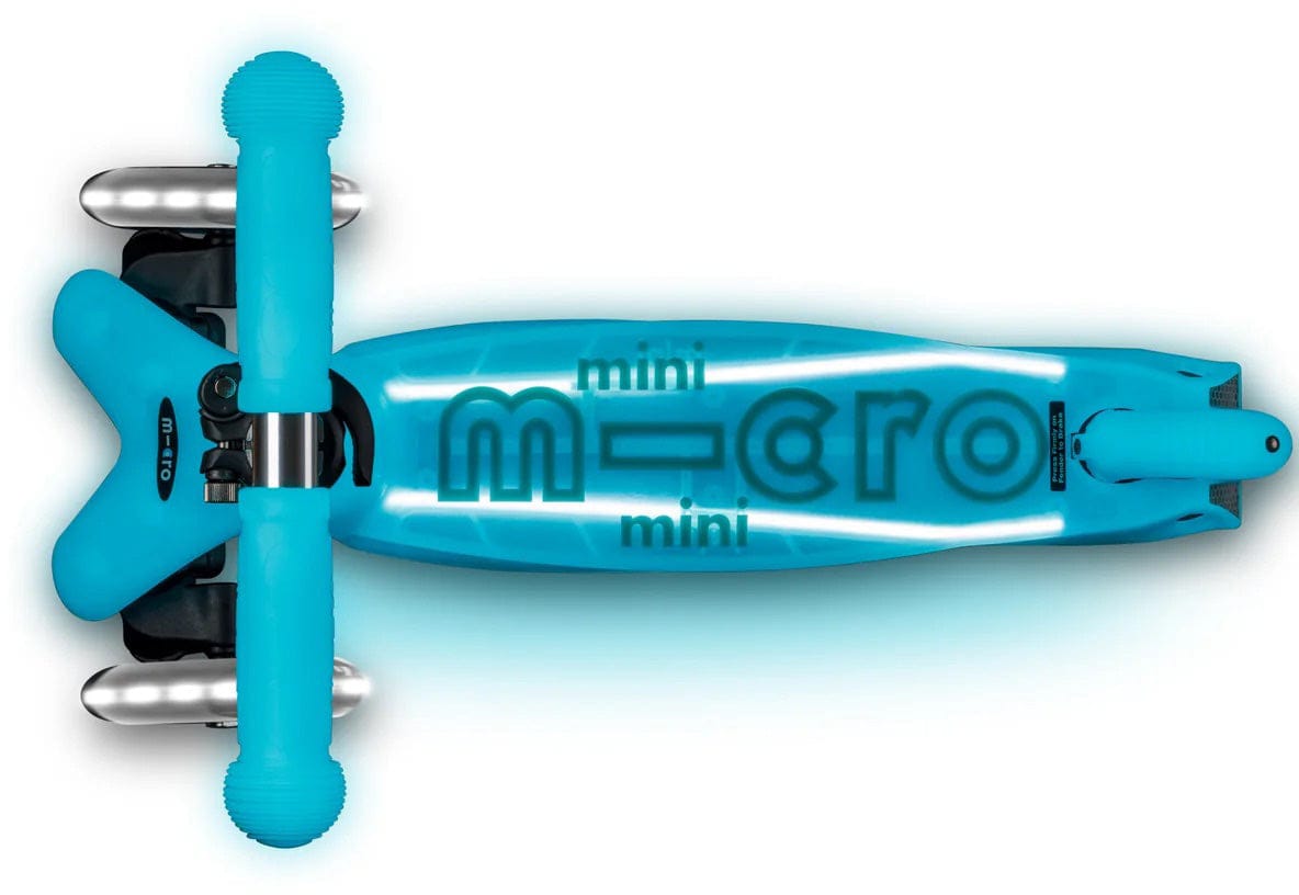 Micro Kickboard Micro Mini Glow Plus LED Scooter (2-5 years) - Glacier Aqua - MMD214