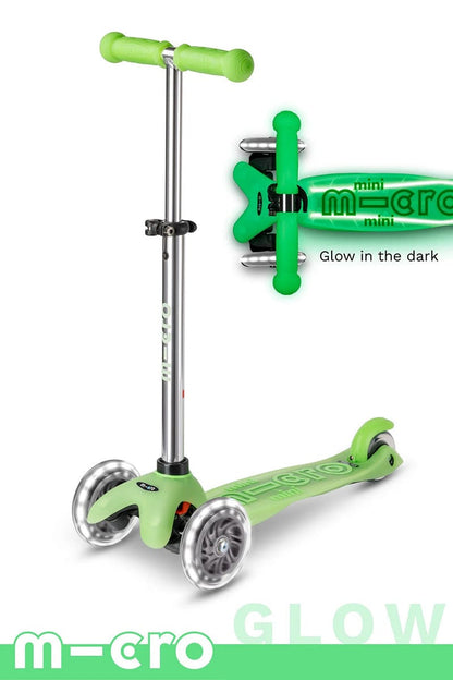 Micro Kickboard Micro Mini Glow Plus LED Scooter (2-5 years) - Icy Lime - MMD212