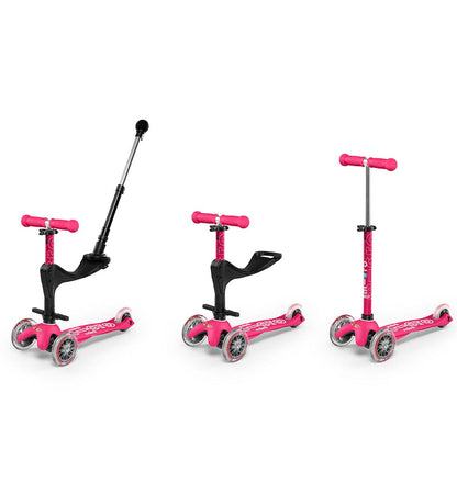 Micro Kickboard Mini 3-in-1 Deluxe Plus Scooter - Pink - MMD079