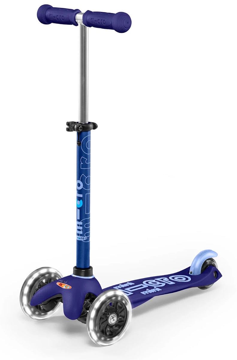 Micro Kickboard Mini Deluxe LED Scooter (2-5 years) - Blue - mmd142