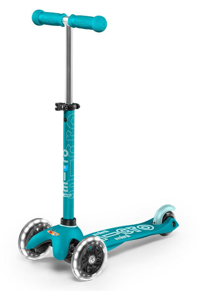 Micro Kickboard Mini Deluxe LED Scooter - Aqua - MMD076