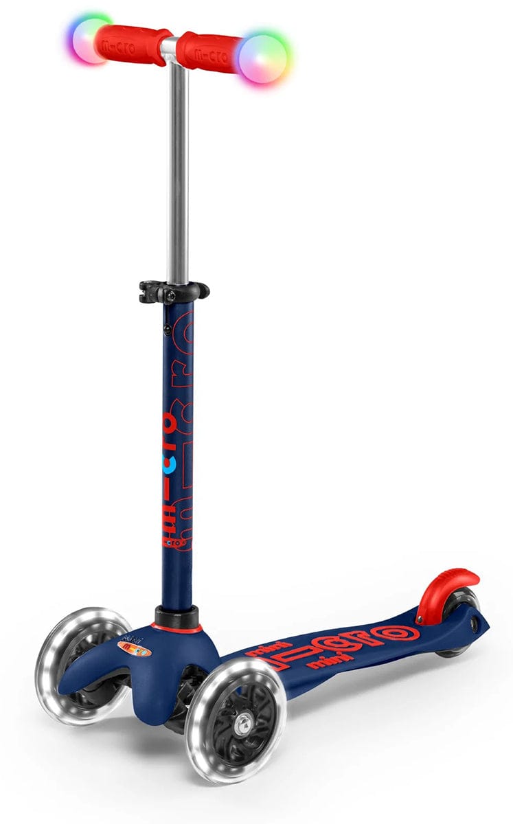 Micro Kickboard Mini Deluxe Magic LED Scooter (2-5 Years) - Navy Blue - MMD149