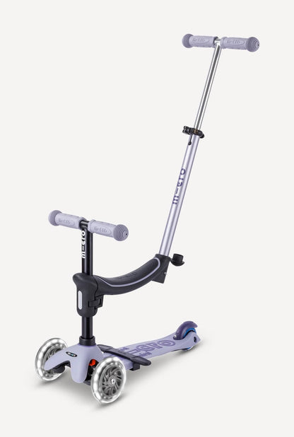 Micro Kickboard Mini Deluxe Rock & Go LED Scooter - Lavender Mist - MMD387