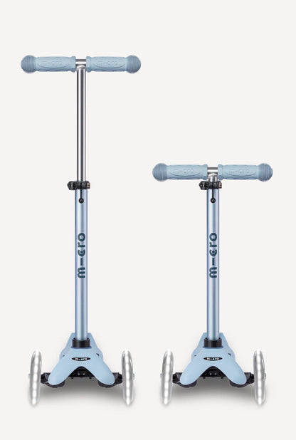 Micro Kickboard Mini Deluxe Rock & Go LED Scooter - Ocean Slate - MMD388