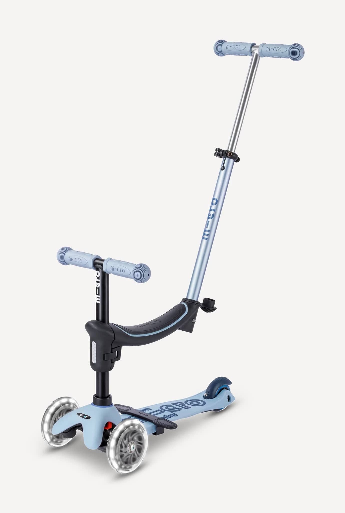 Micro Kickboard Mini Deluxe Rock & Go LED Scooter - Ocean Slate - MMD388
