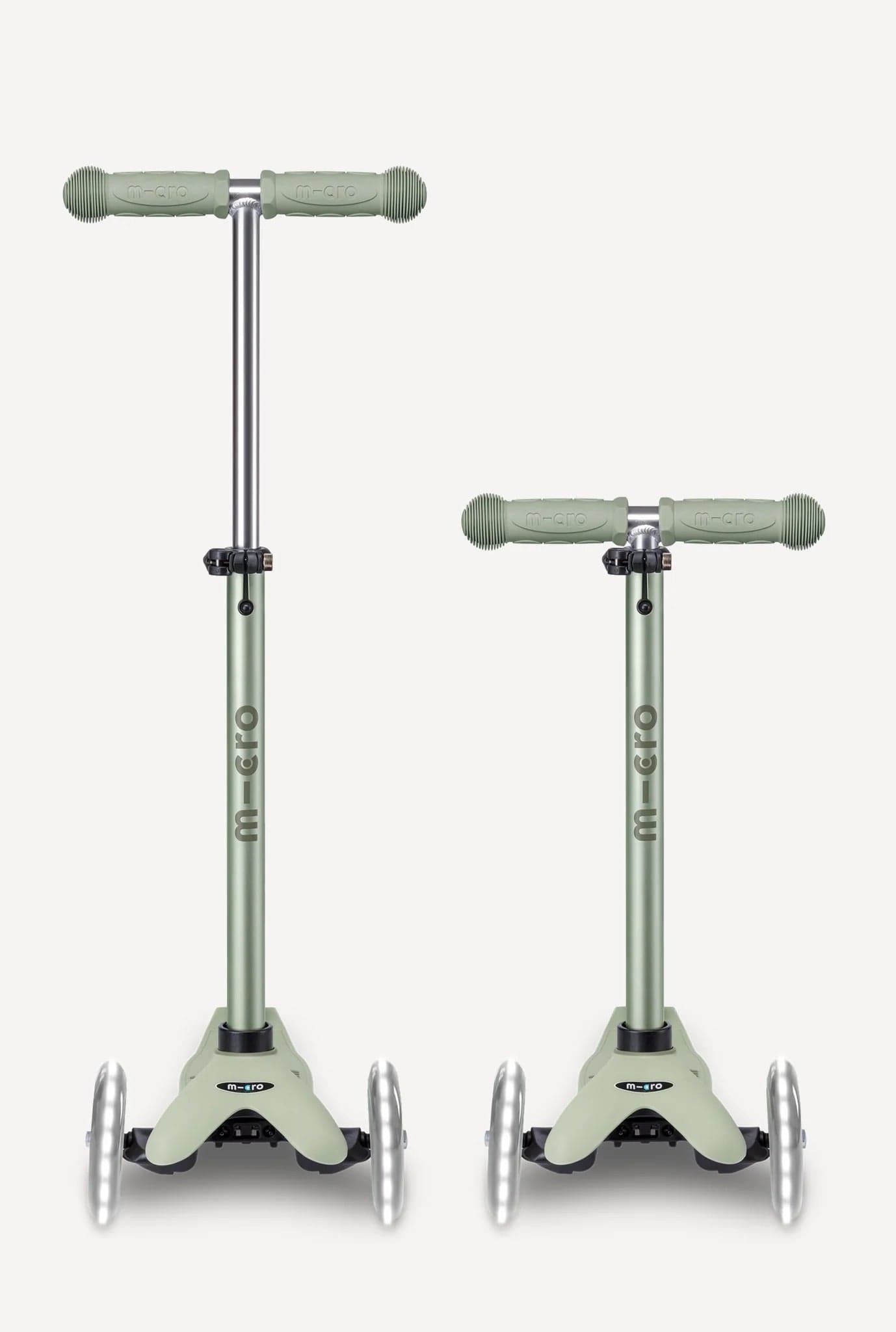 Micro Kickboard Mini Deluxe Rock & Go LED Scooter - Olive Sage