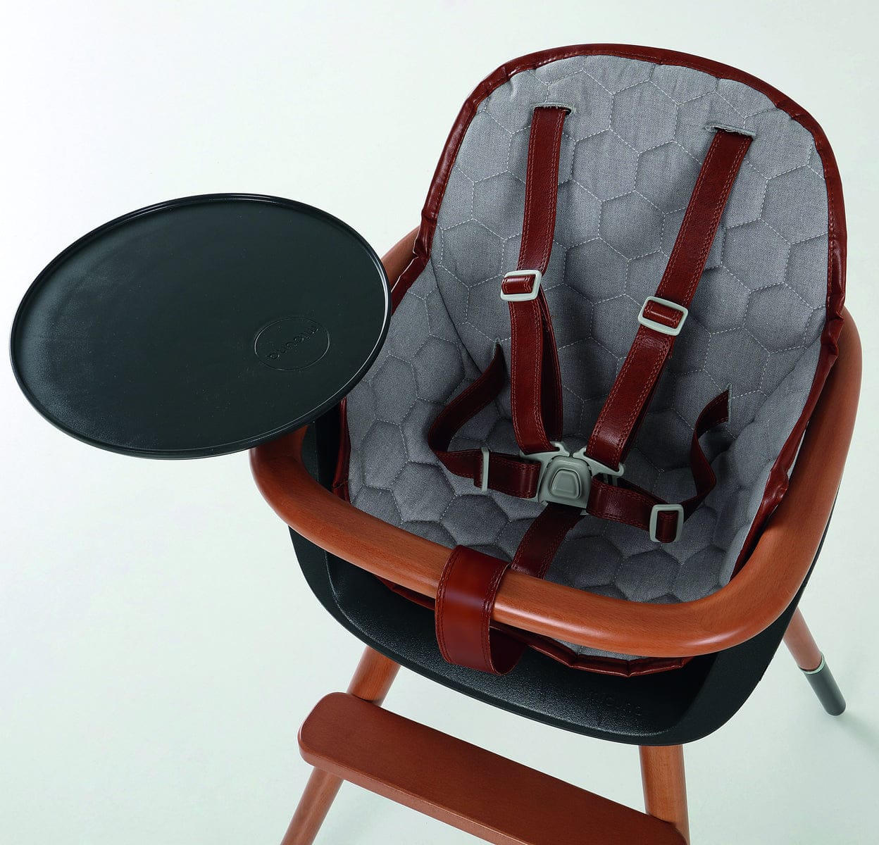 Micuna OVO City Max Luxe High Chair - Black/Honey (Albee Exclusive) - 8.43183E+12