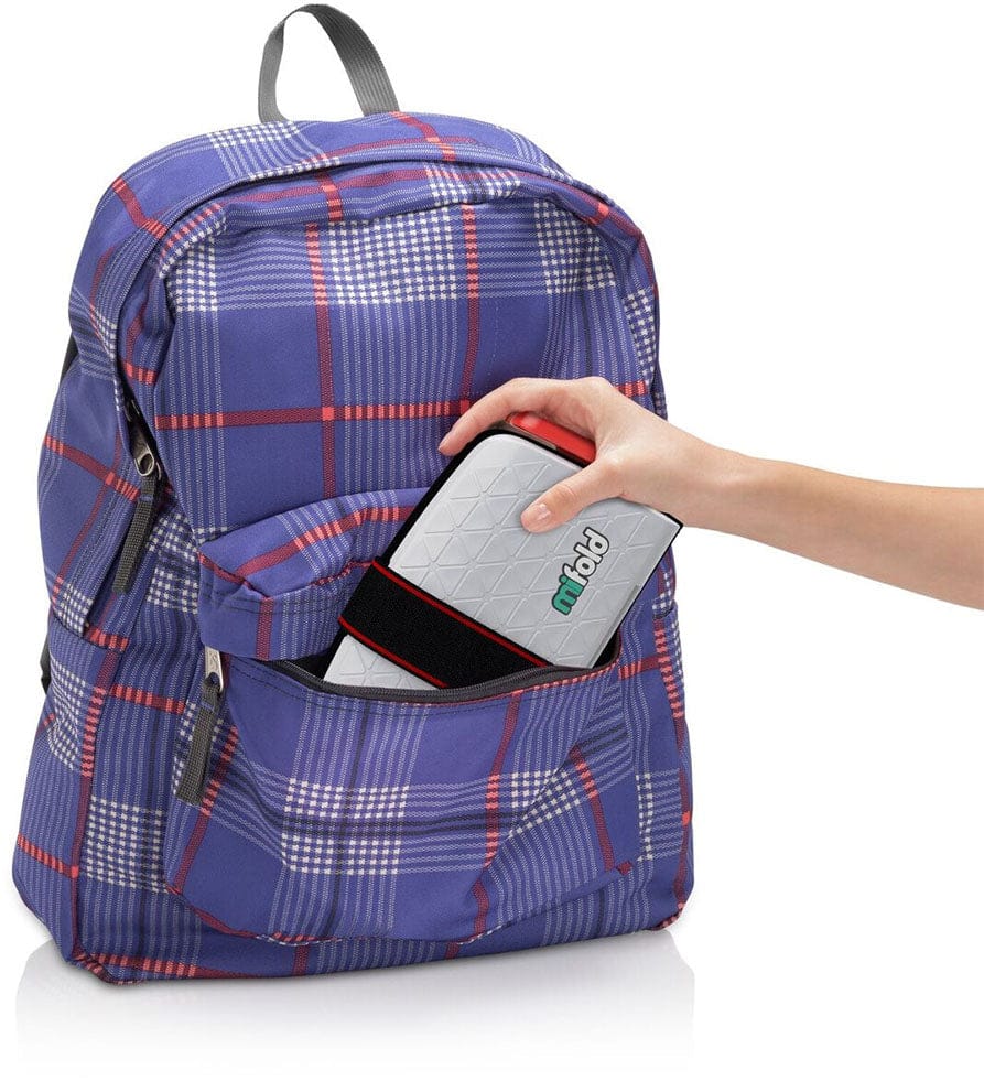 Mifold Grab-and-Go ackless Belt Positioning Booster Car Seat, 2-Pack - Pearl Grey - MF01-US-COM-2PK