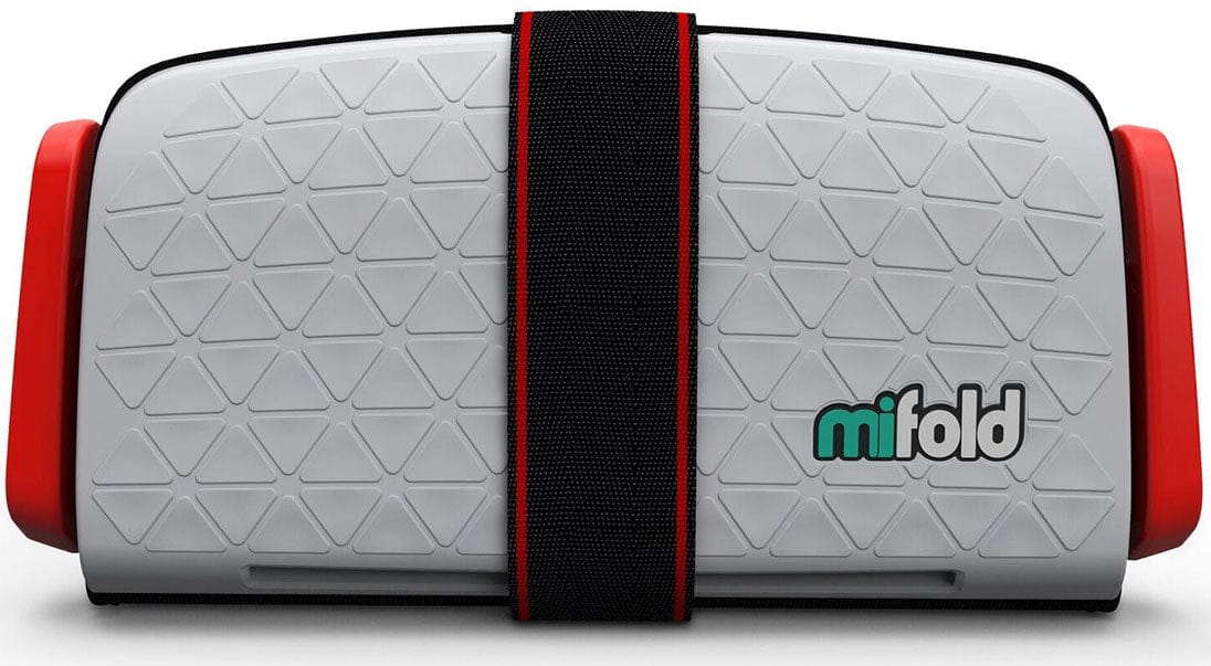 Mifold Grab-and-Go Backless Belt Positioning Booster Car Seat - Pearl Grey - MF01-US-COM