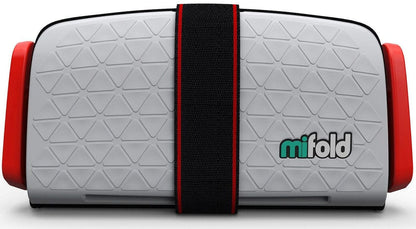 Mifold Grab-and-Go Backless Belt Positioning Booster Car Seat - Pearl Grey - MF01-US-COM