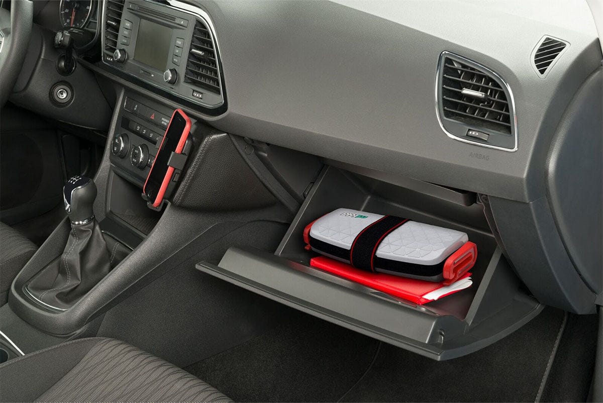 Mifold Grab-and-Go Backless Belt Positioning Booster Car Seat - Pearl Grey - MF01-US-COM