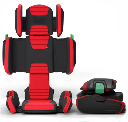 Mifold HiFold Fit-and-Fold Highback Belt-Postioning Booster Car Seat - Red - HF02-US-RED