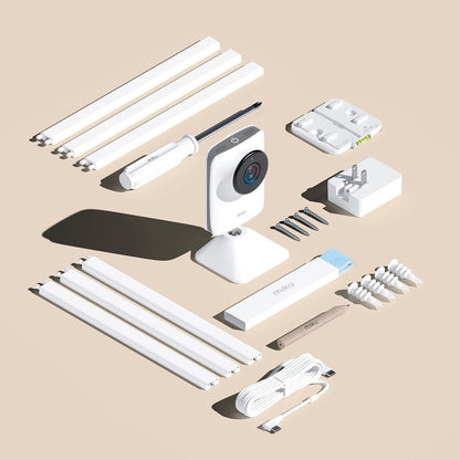 Miku Pro Smart Baby Monitor with Wall Mount Kit - mp-101a1ca