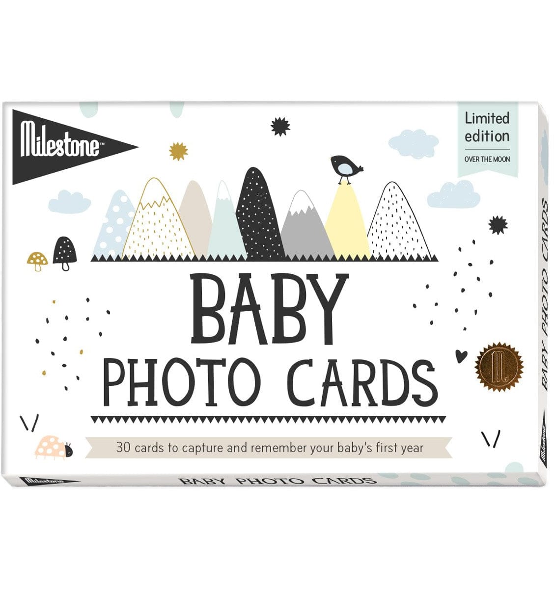 Milestone Baby Photo Cards - Over The Moon - LBWC-SET-ENG