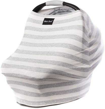 Milk Snob Infant Car Seat & Nursing Cover - Cream/Grey - MS-CRMGRY