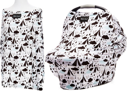 Milk Snob Infant Car Seat & Nursing Cover - Forest Friends - MS-FRIENDS