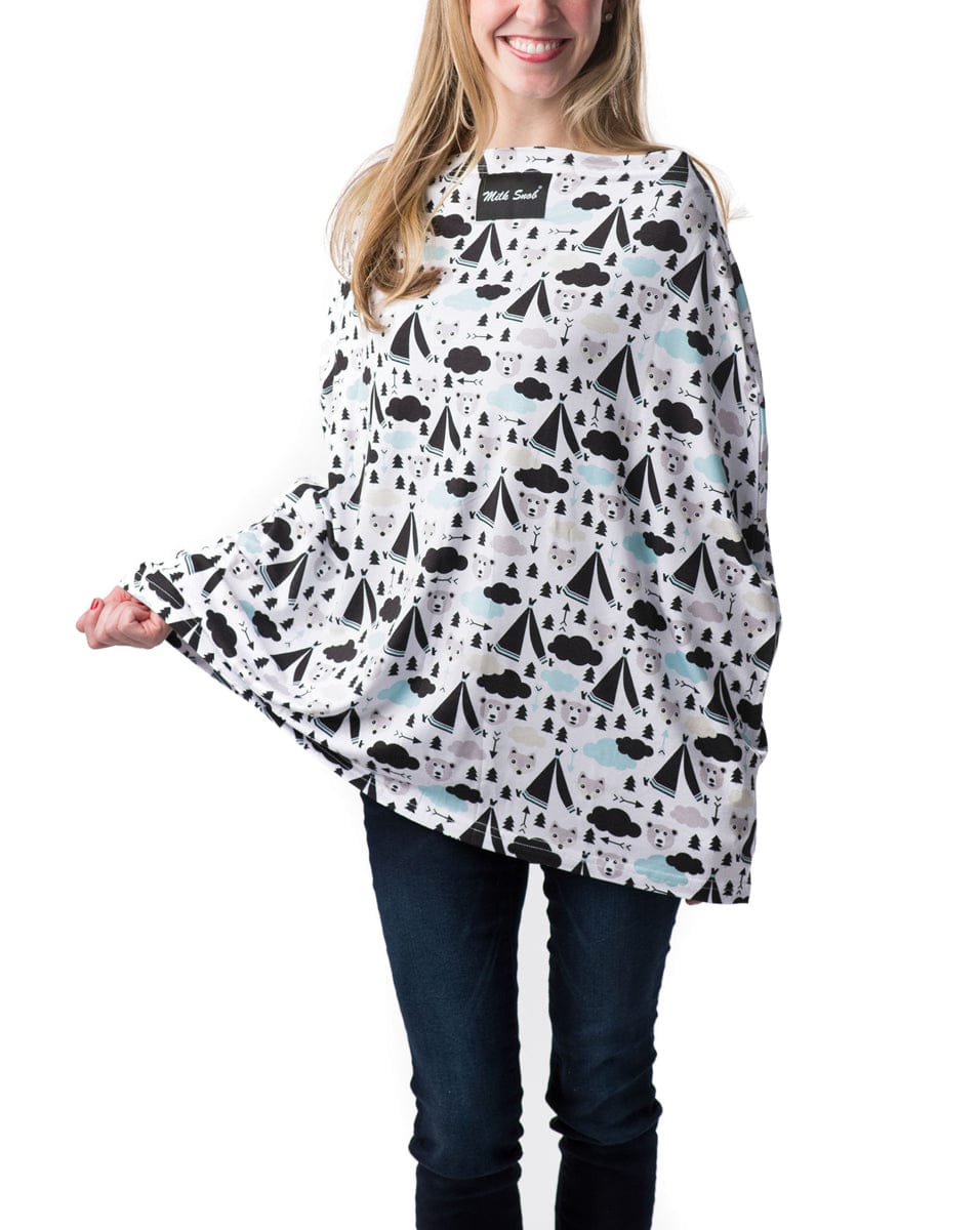 Milk Snob Infant Car Seat & Nursing Cover - Forest Friends - MS-FRIENDS