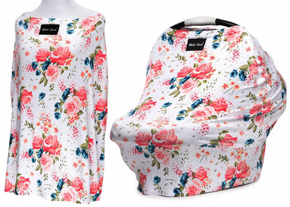 Milk Snob Infant Car Seat & Nursing Cover - French Floral - MS-FFLORAL