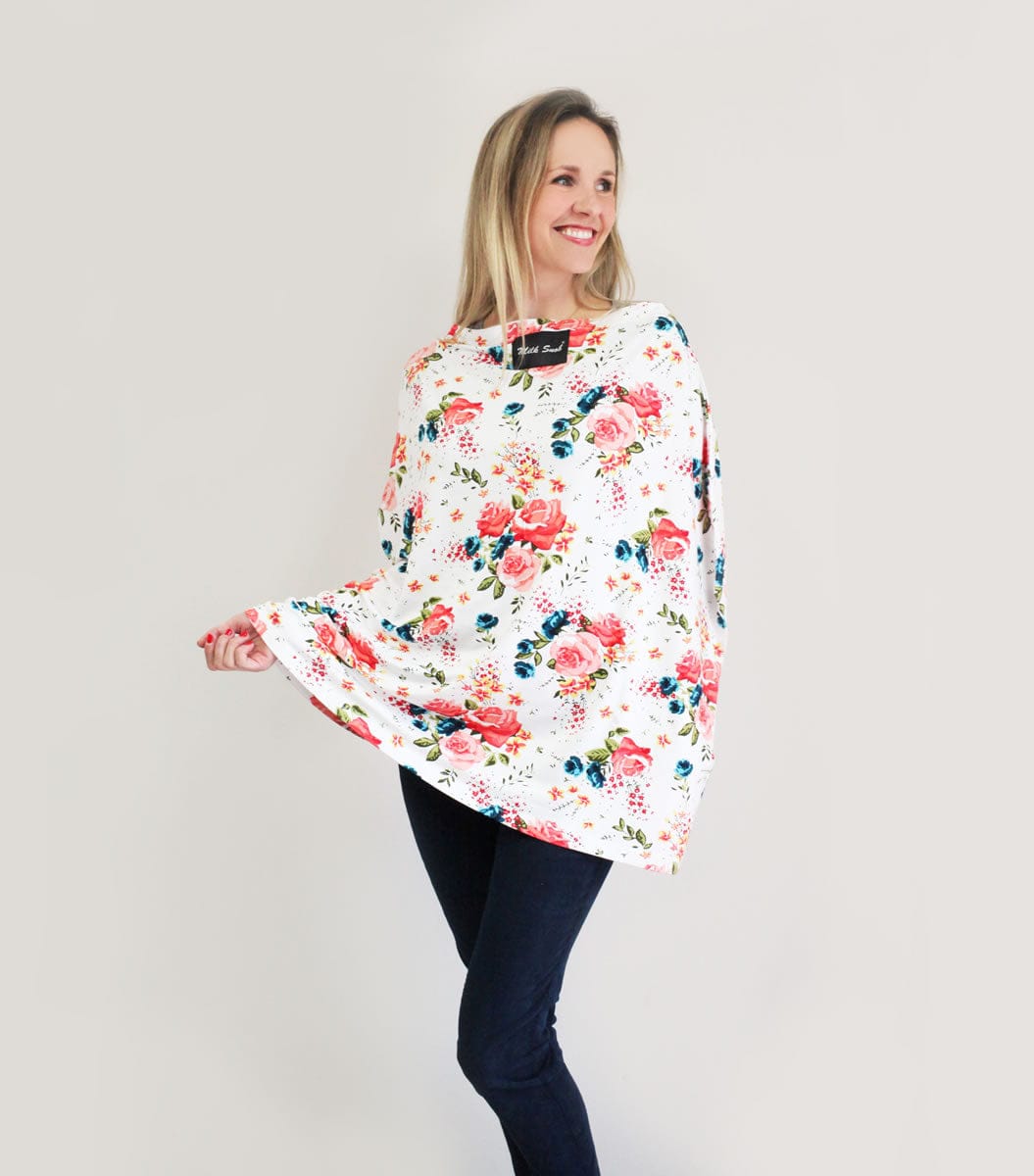 Milk Snob Infant Car Seat & Nursing Cover - French Floral - MS-FFLORAL