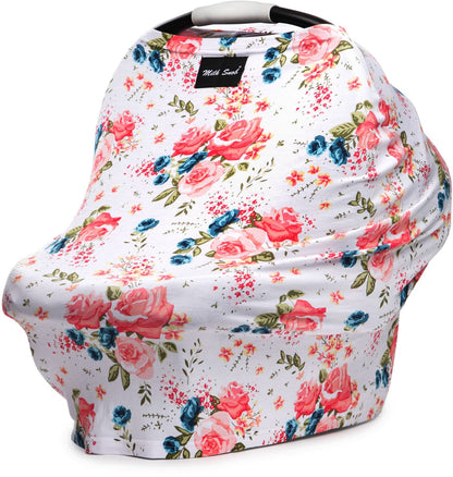 Milk Snob Infant Car Seat & Nursing Cover - French Floral - MS-FFLORAL