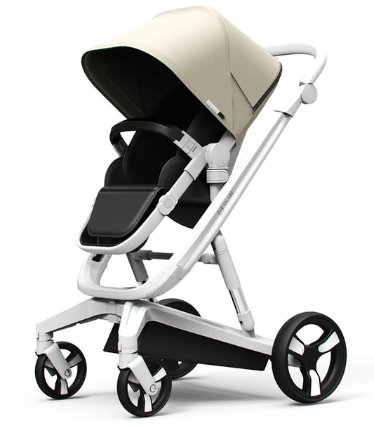 Milkbe Lullaby Auto Stopping Stroller - Beige - MKB1BE