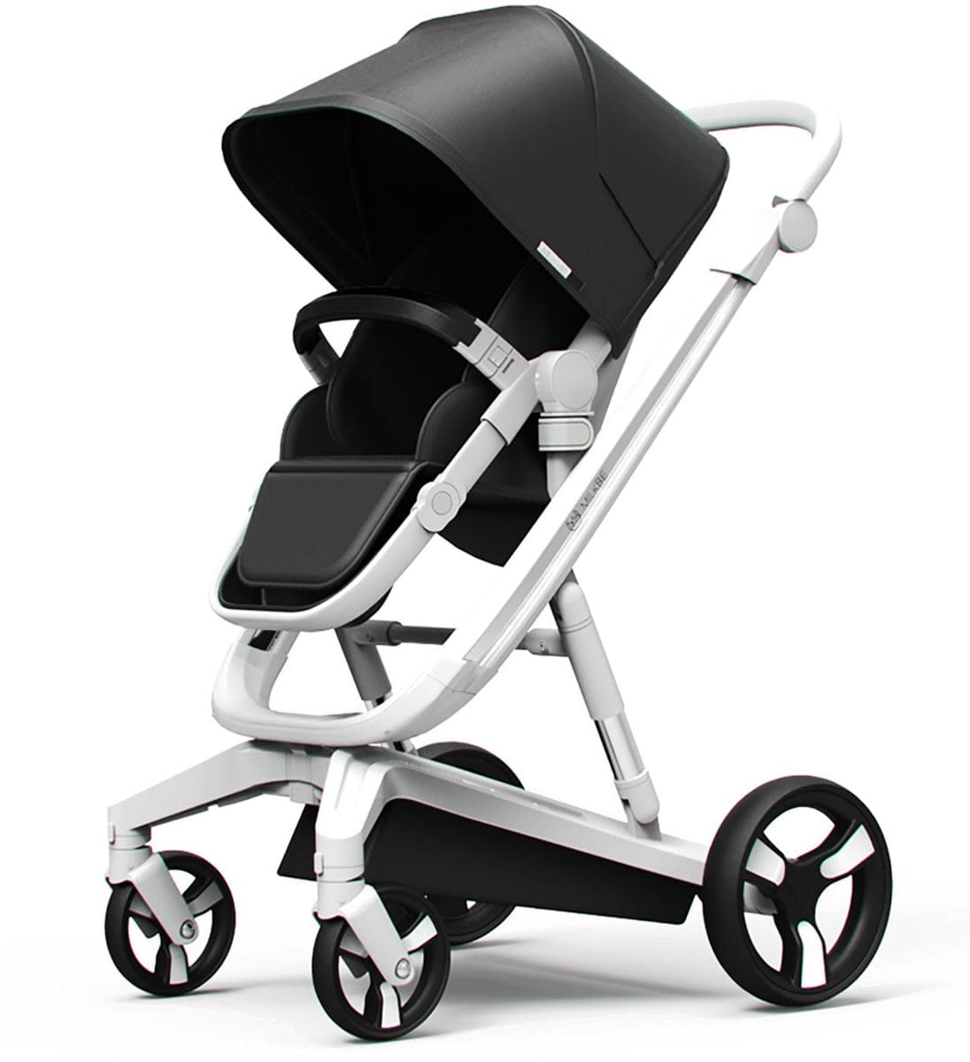 Milkbe Lullaby Auto Stopping Stroller - Black - MKB1BK