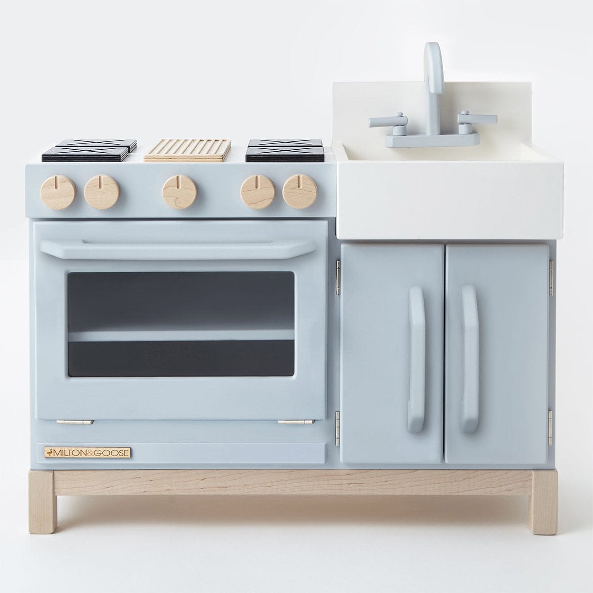 Milton & Goose Essential Play Kitchen - Grey - GREY-KIT-E-WH