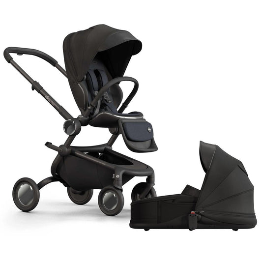 Mima Creo Stroller + Bassinet Bundle - Black / Black - A513-01110BB-AS501110-01