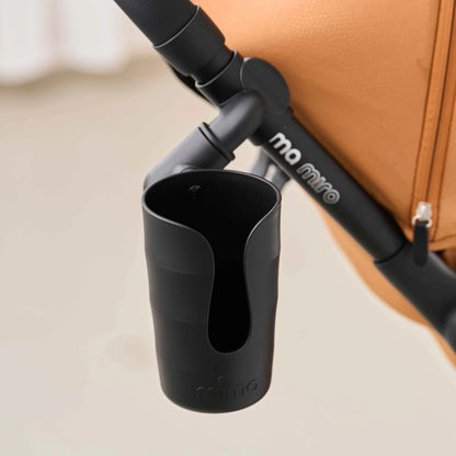 Mima Miro Compact Stroller + Bumper Bar + Cup Holder - Black - A702110-B
