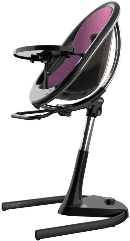 Mima Moon 2G High Chair - Black / Eggplant - H103C-BL-AG