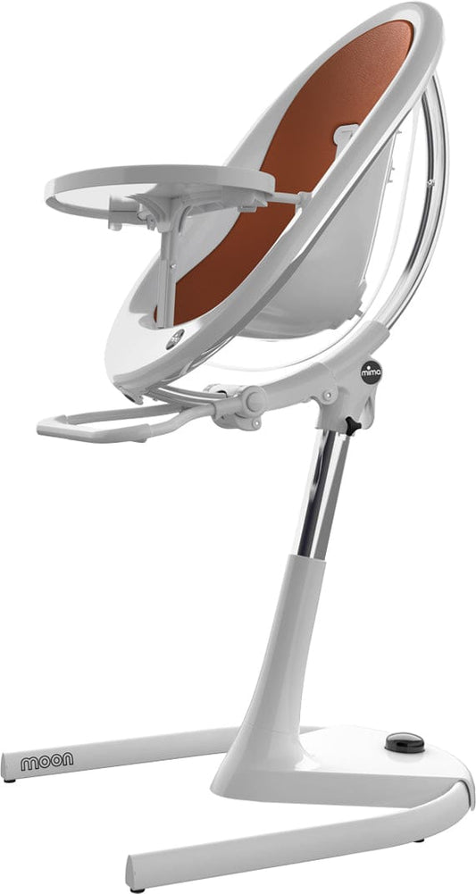Mima Moon 2G High Chair - White / Camel - h103c-cl-cm-r