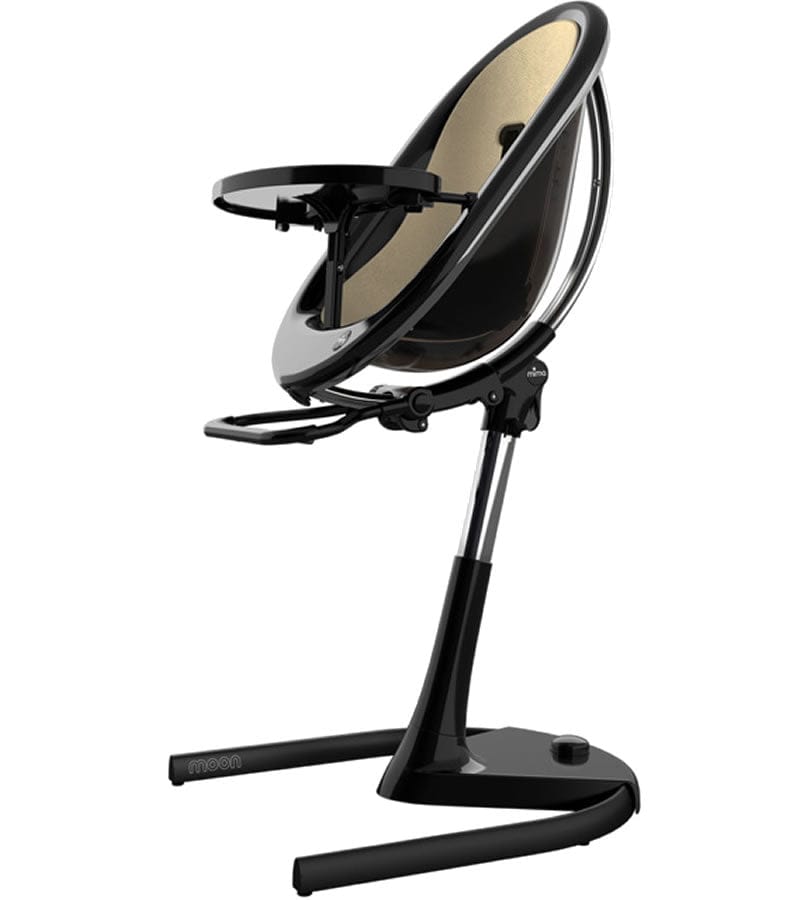 Mima Moon 2G High Chair - Black/Champagne - H103C-BL-CP