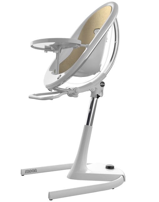 Mima Moon 2G High Chair - White/Champagne - H103C-CL-CP