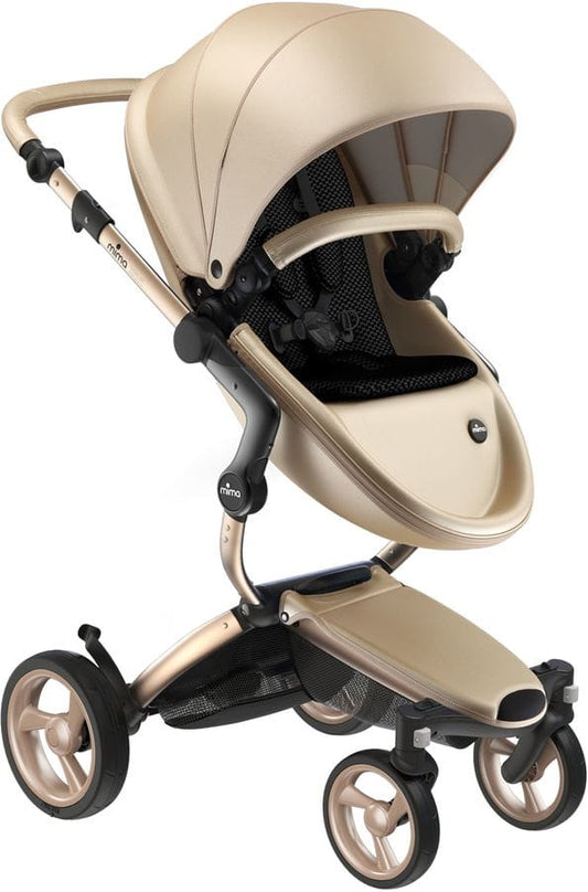 Mima OPEN BOX Xari 4G Complete Stroller, Gold - Gold / Black - A116-05999BB-ob