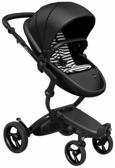 Mima Xari 4G Complete Stroller, Black - Black / Black & White - A116-06110BW