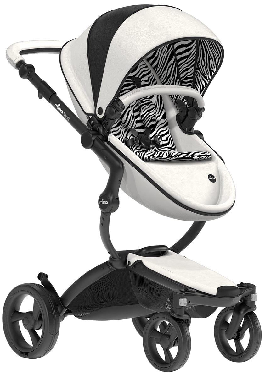 Mima Xari 4G Complete Stroller, Black - Black & White / Zebra, Limited Edition - AS122008ZB-F