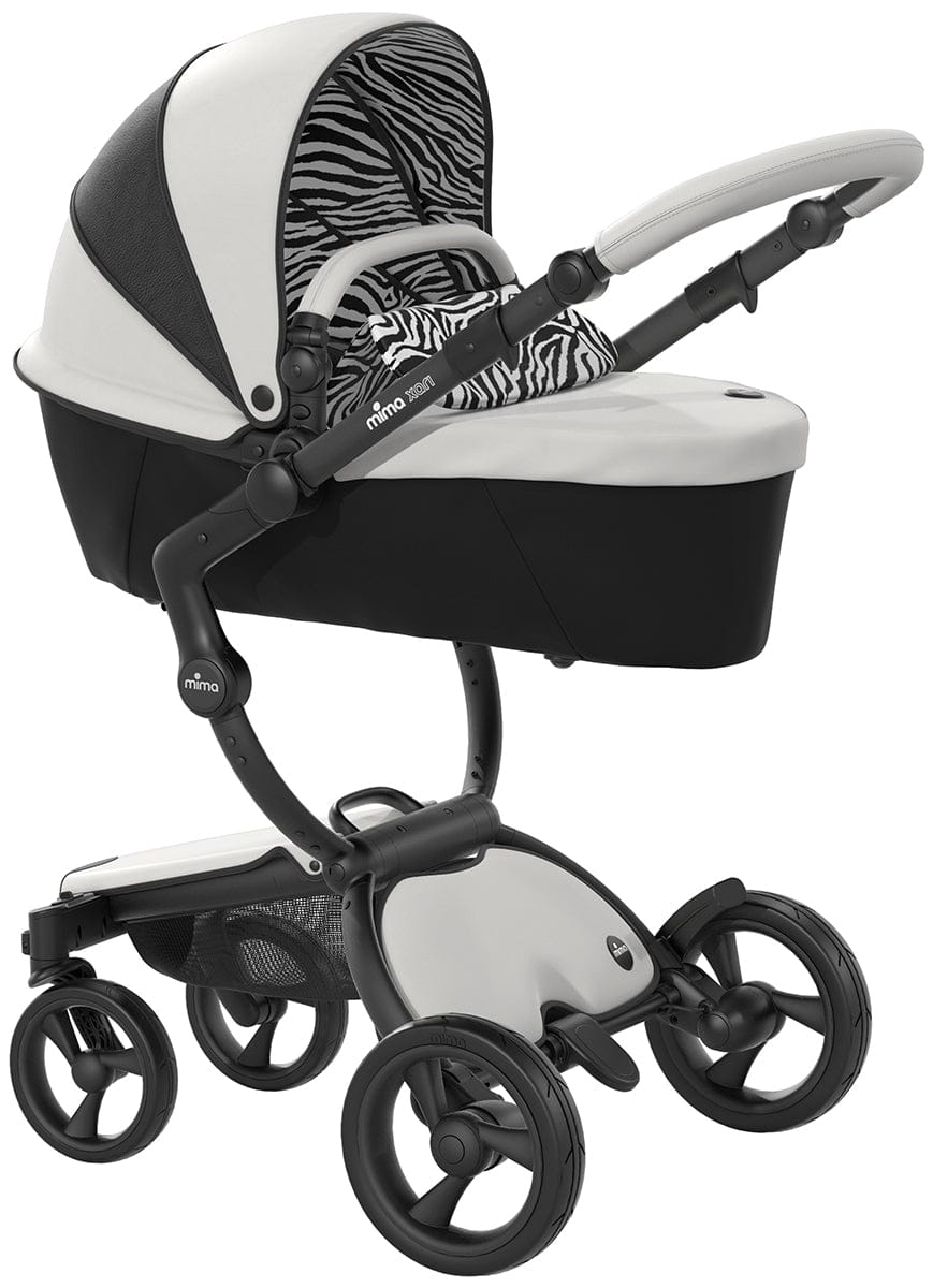 Mima Xari 4G Complete Stroller, Black - Black & White / Zebra, Limited Edition - AS122008ZB-F