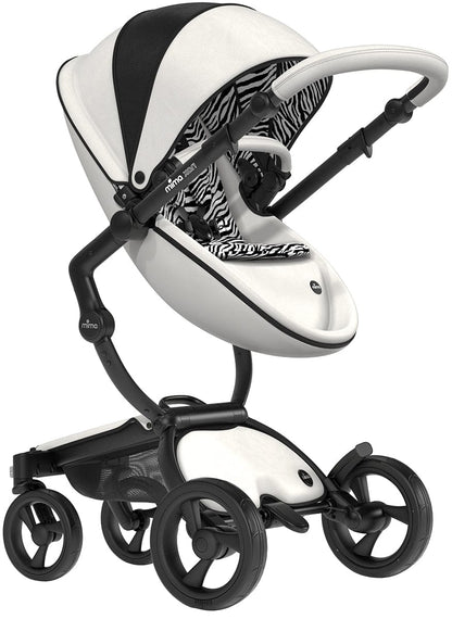 Mima Xari 4G Complete Stroller, Black - Black & White / Zebra, Limited Edition - AS122008ZB-F