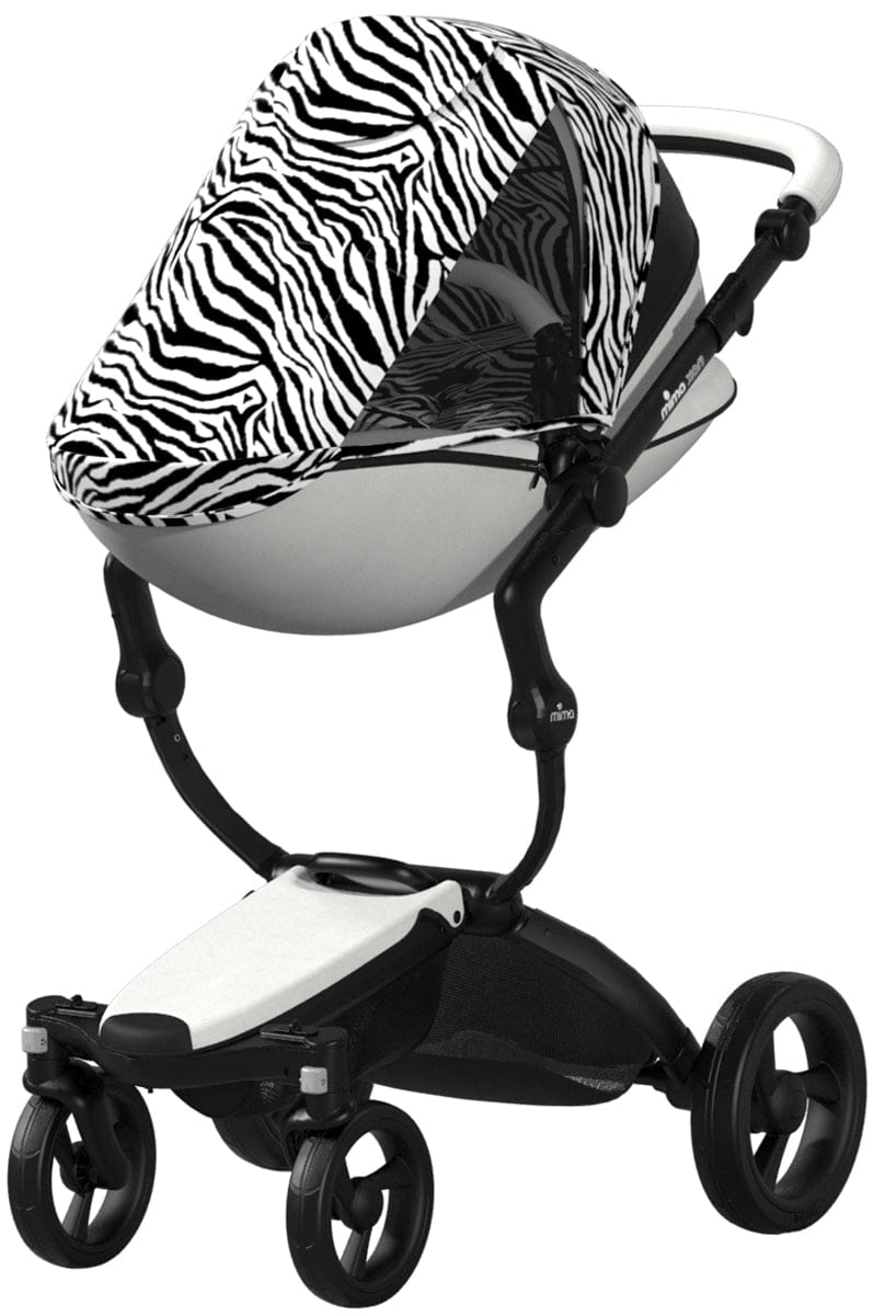 Mima Xari 4G Complete Stroller, Black - Black & White / Zebra, Limited Edition - AS122008ZB-F