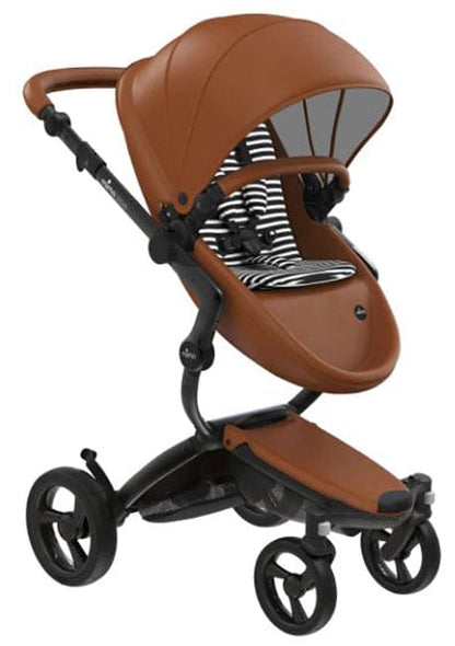 Mima Xari 4G Complete Stroller, Black - Camel / Black & White - A116-06609BW