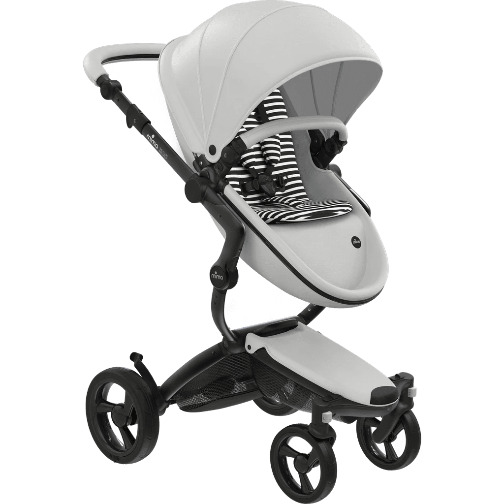 Mima Xari 4G Complete Stroller, Black - Snow White / Black & White - A116-06007BW