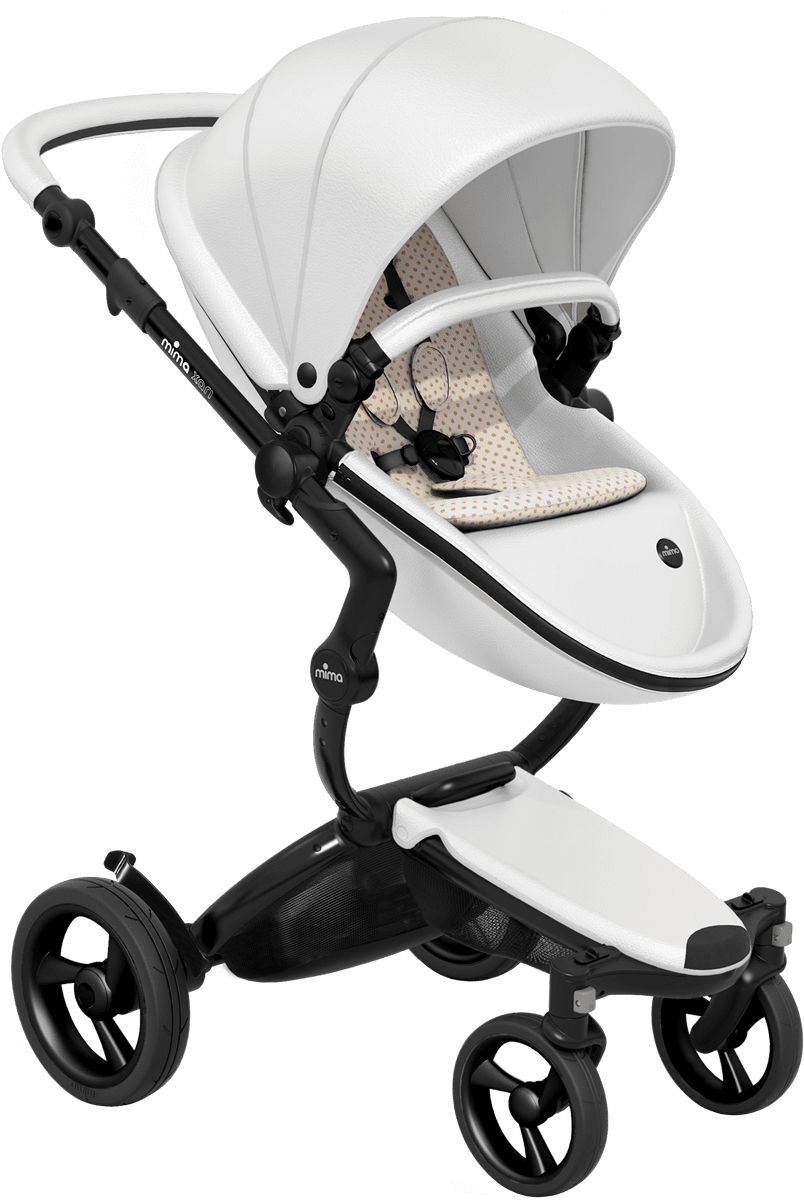 Mima Xari 4G Complete Stroller, Black - Snow White / Sandy Beige - A116-06007SB